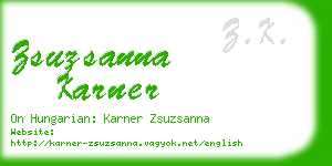 zsuzsanna karner business card